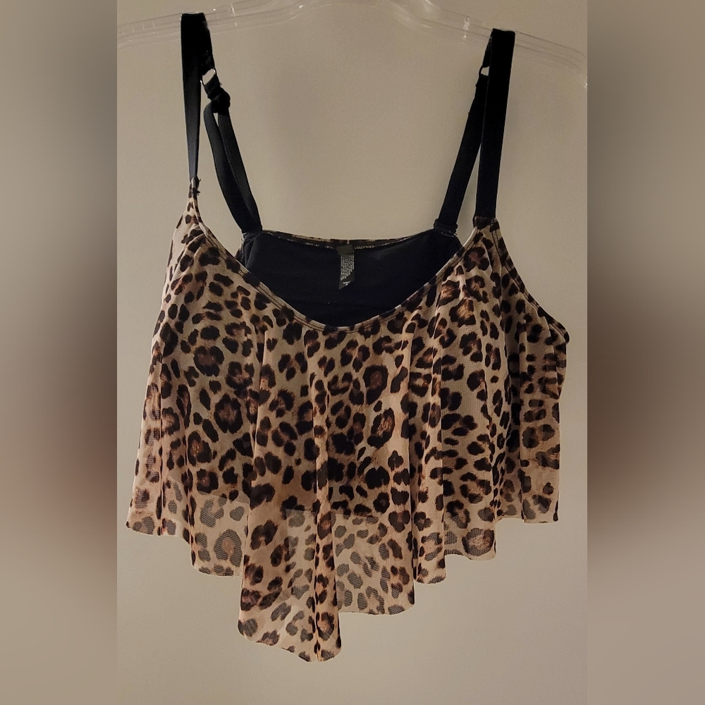 Leopard Swim Top